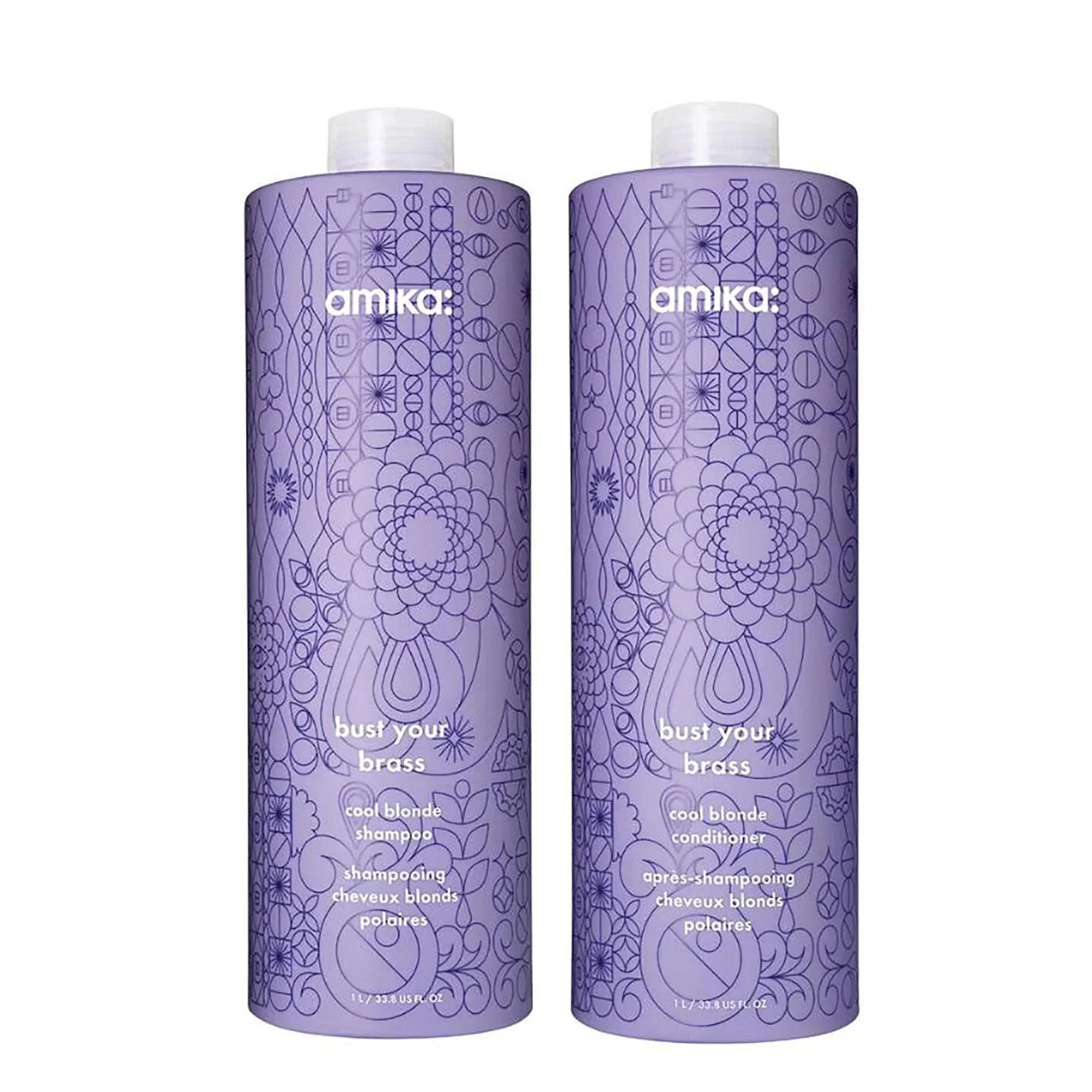 Amika Bust Your Brass Cool Blonde Repair Shampoo - Image 2