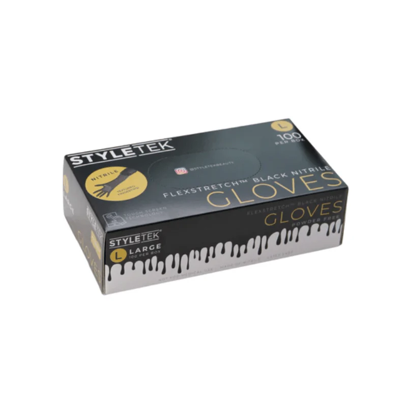 Styletek Black Nitrile Gloves 100pk - Image 3