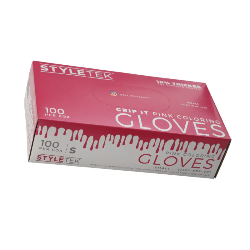 Styletek Pink Powder Free Gloves 100pk - Image 3